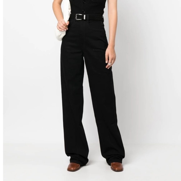 Lemaire Denim - LEMAIRE 100%cotton High Waisted Denim Jeans